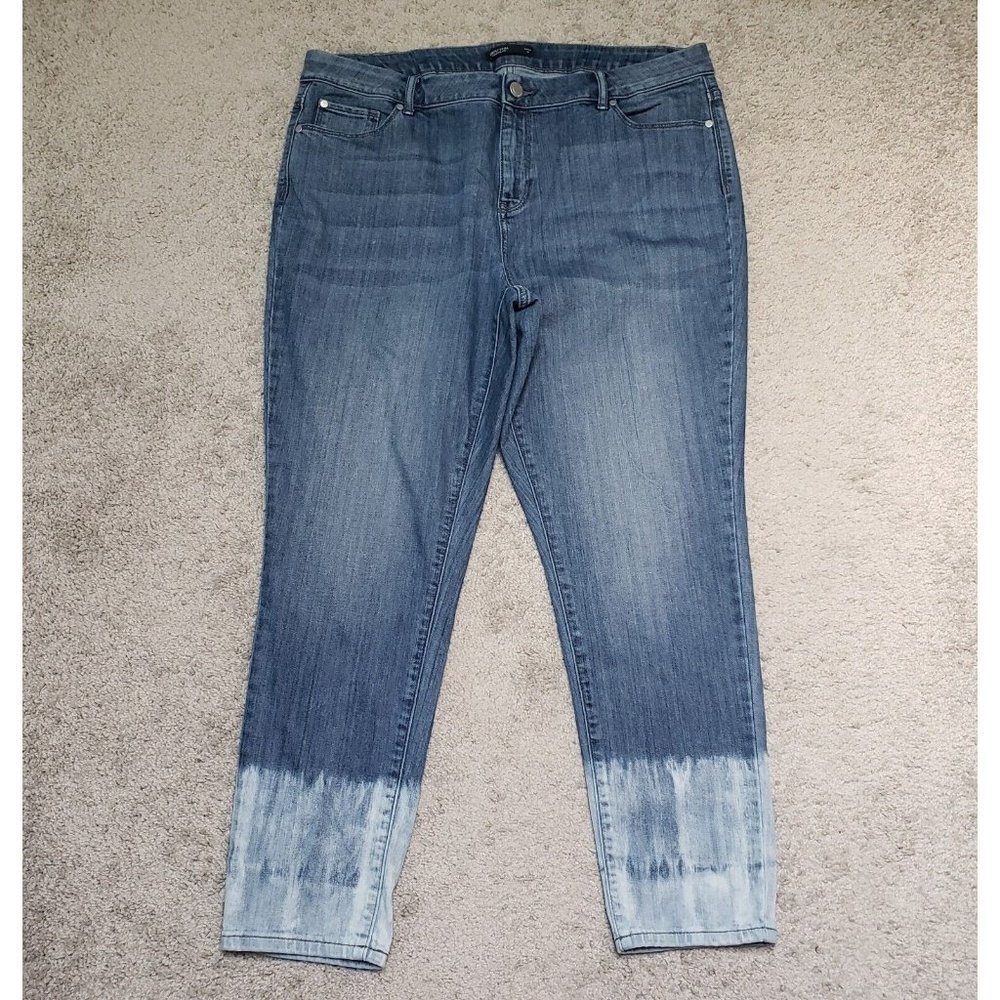 Simple Vera Vera Wang Ankle Women's Size 18 High Rise Skinny Blue Jeans